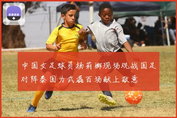 中国女足球员杨莉娜现场观战国足对阵泰国为武磊百场献上敬意